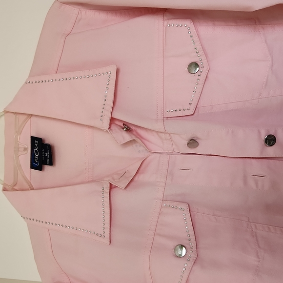 Sequin Pink Jeans Jacket (1) - Picture 4 of 7